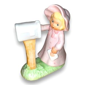 1983 Roger Browns Blue Button Twins Figurine from House of global art.